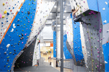 Adventure park setup in Leh Ladakh with zipline rope course and mountain activities