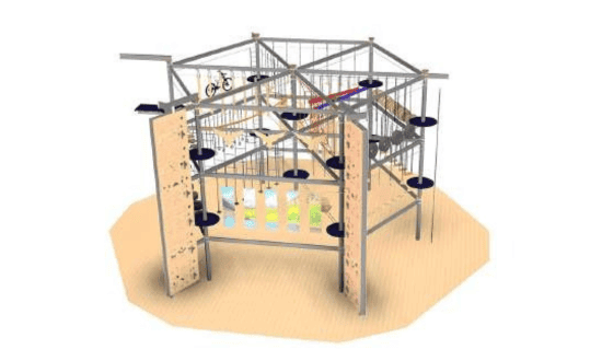 Indoor kids adventure castle play zone