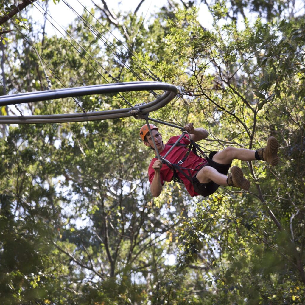 Aerial Zipline Roller Coaster trolley system