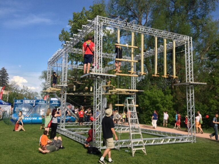Ninja rope course manufacturer in India with multi obstacle design