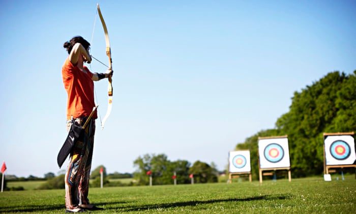 Rifle shooting activity setup for adventure parks