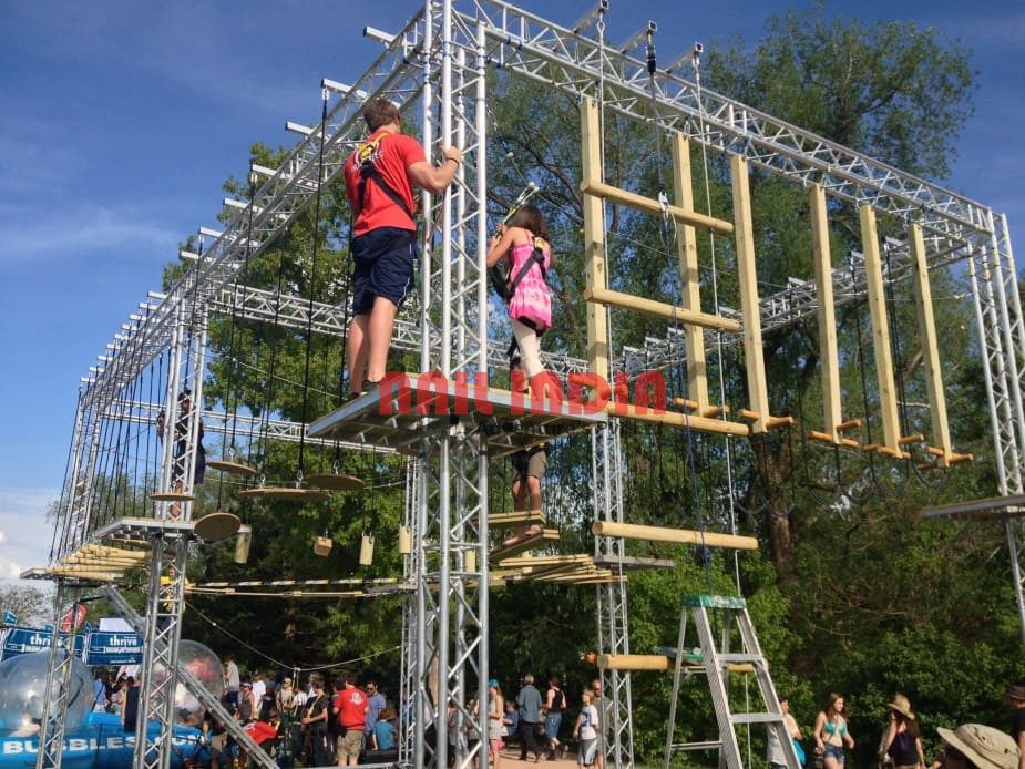 Adventure activities setup in Delhi park