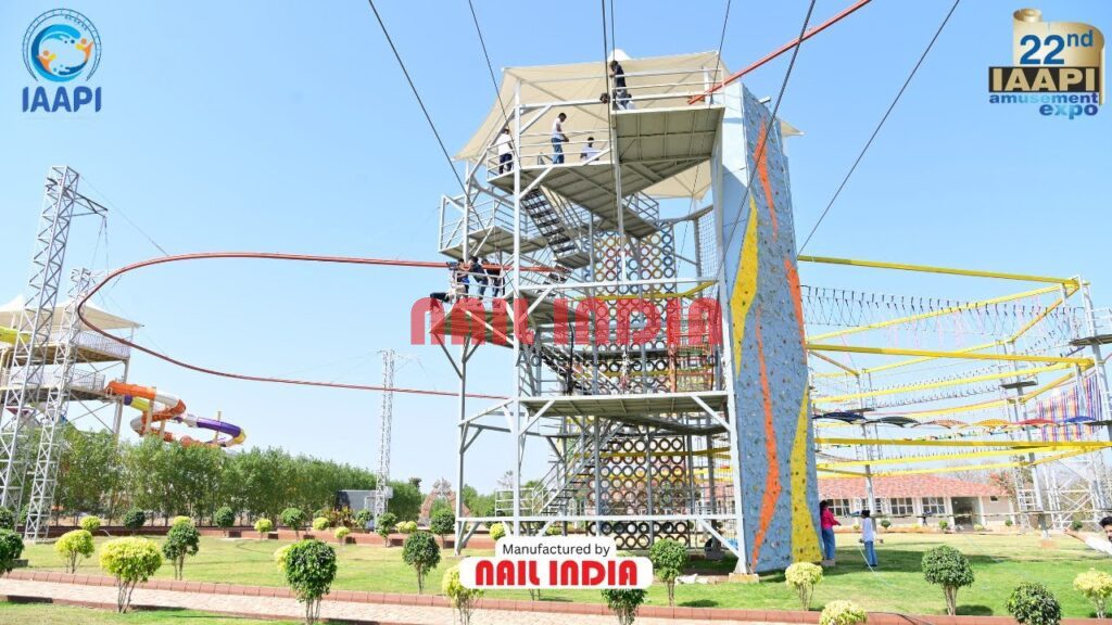 Multi activity tower for adventure park climbing rappelling Hyderabad