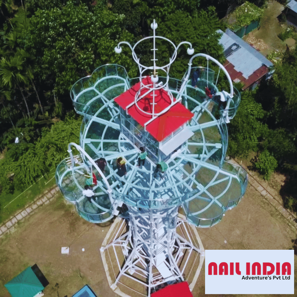 Glass Tower 360 degree glass floor viewing platform adventure attraction