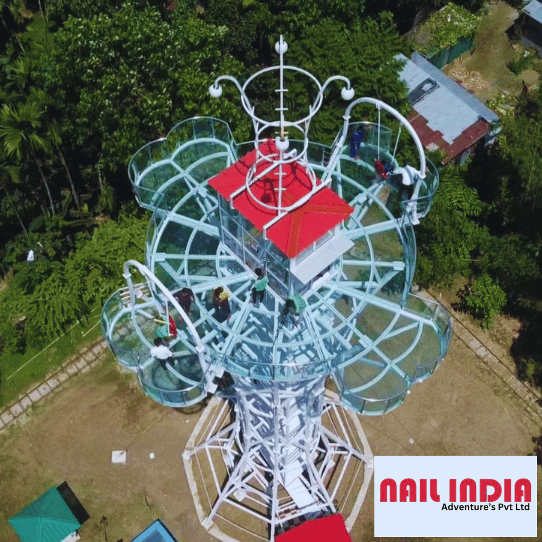 Glass Tower 360 degree glass floor viewing platform adventure attraction