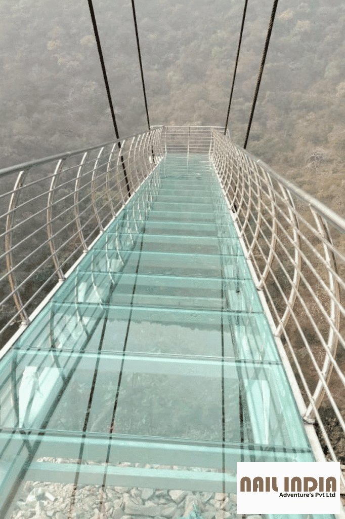 Kolkata adventure park with zipline, rope course, and glass bridge