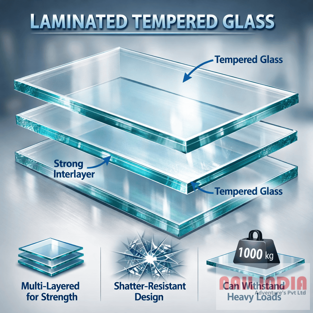 Glass bridge safety standards with high-strength tempered laminated glass structure