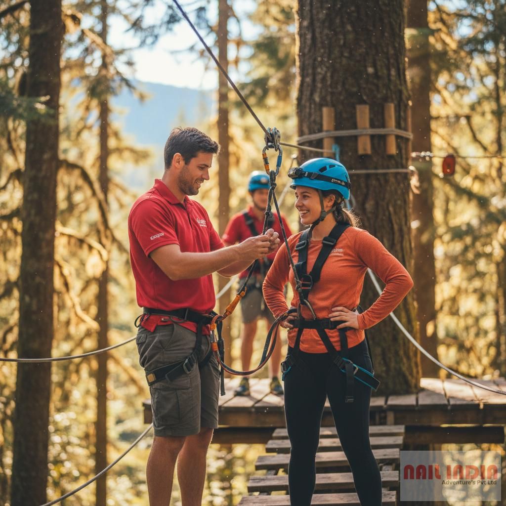 Adventure park safety equipment inspection and maintenance Training