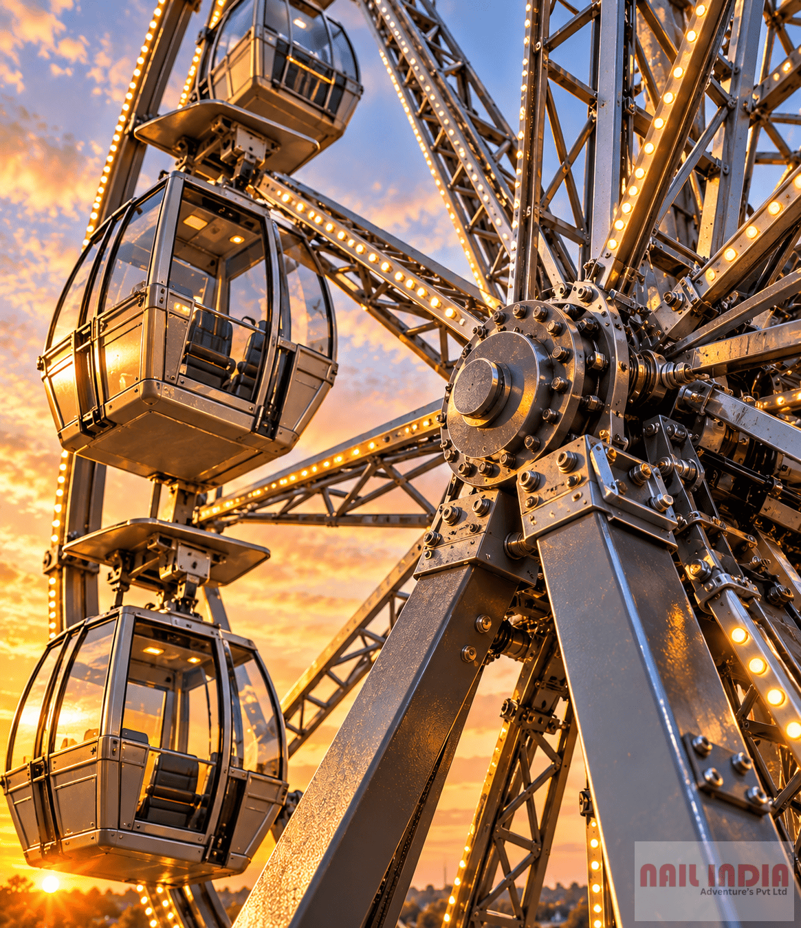 Ferris Ride for amusement parks and outdoor entertainment venues